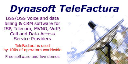 Dynasoft TeleFactura ISP Billing screen shot