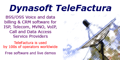 Dynasoft TeleFactura - Telecom voice/data engine + billing software
