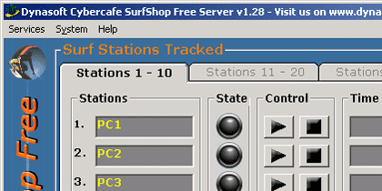 Dynasoft Cybercafe SurfShop Free 2.04