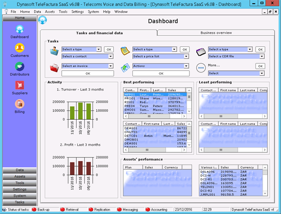 Telecom CRM billing software system