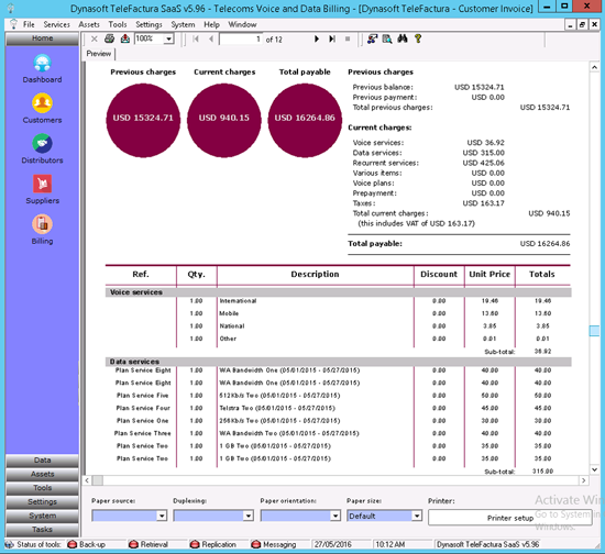 Telecom provisioning software system