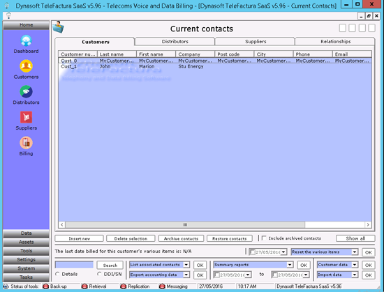 Telecom VoIP invoice processing software system